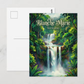 Blanche Marie Wasserfall Suriname Postkarte (Vorne/Hinten)