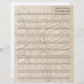 Blanche Noten 10 Stave aus grungy Paper (Vorne/Hinten)