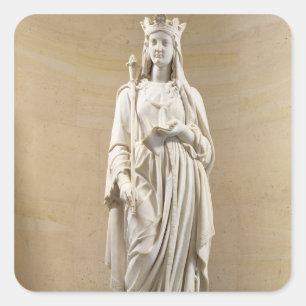 Blanche of Castile (1188-1252) Queen of France, 18 Quadratischer Aufkleber