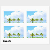 Blanche Palms Blank Template für benutzerdefiniert Rechteckiger Aufkleber (Blatt)