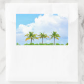 Blanche Palms Blank Template für benutzerdefiniert Rechteckiger Aufkleber (Tasche)