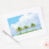 Blanche Palms Blank Template für benutzerdefiniert Rechteckiger Aufkleber (Umschlag)