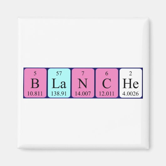 Blanche-Periodenmagnet Magnet (Vorne)