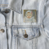 Blanche Pontillon als Baby, 1872 (Pastell auf Button (Beispiel)