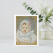 Blanche Pontillon as a Baby, 1872 (pastellfarben a Postkarte (Stehend Vorderseite)