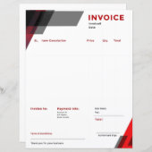 Blanche Rechnungsvorlage (Vorne/Hinten)