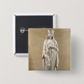 Blanche von Olivenölseifen-(1188-1252) Königin Button (Vorne & Hinten)