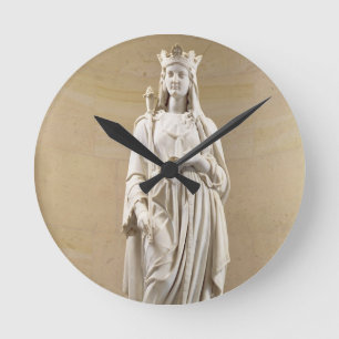 Blanche von Olivenölseifen-(1188-1252) Königin Runde Wanduhr