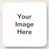 Blanche Vorlage Bild und/oder Text hinzufügen Getränkeuntersetzer (Vorderseite)