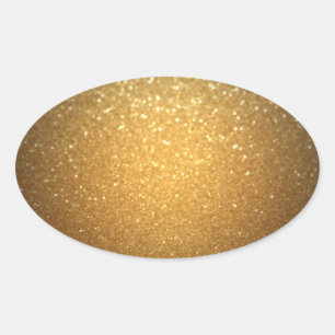 Blanche Vorlage für Gold-Glitzer Hinzufügen eines Ovaler Aufkleber