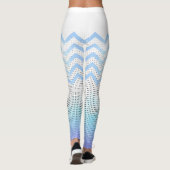 blanco con zigzag azul leggings (Rückseite)