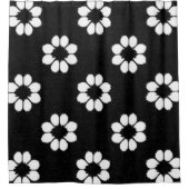 Blanco Petals Duschvorhang (Vorderseite)
