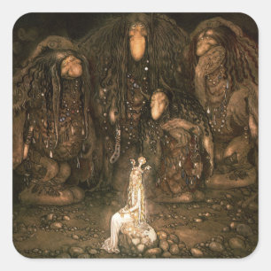 Bland Tomtar Quadratischer Aufkleber