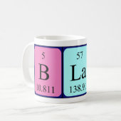 Blane Periodenbezeichnung Tasse (Vorderseite Links)