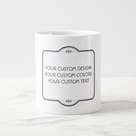 BLANGEN Sie Ihr Design hier - Jumbo-Tasse (Vorderseite)