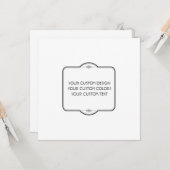 BLANGEN Sie Ihr Design hier - Karte (Vorderseite/Rückseite Beispiel)