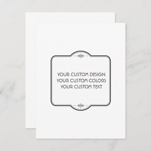 BLANGEN Sie Ihr Design hier - Mitteilungskarte (Vorne/Hinten)