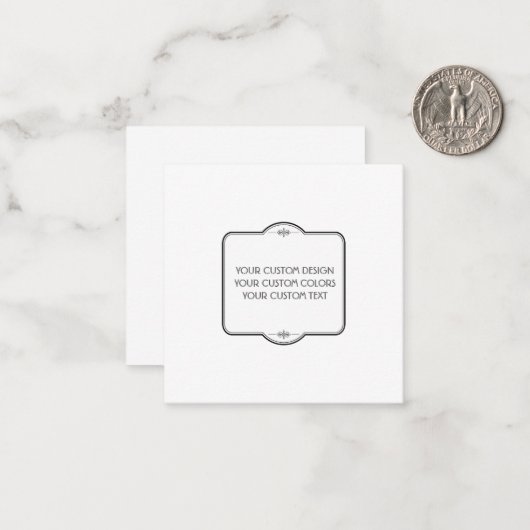 BLANGEN Sie Ihr Design hier - Mitteilungskarte (Vorderseite/Rückseite Beispiel)