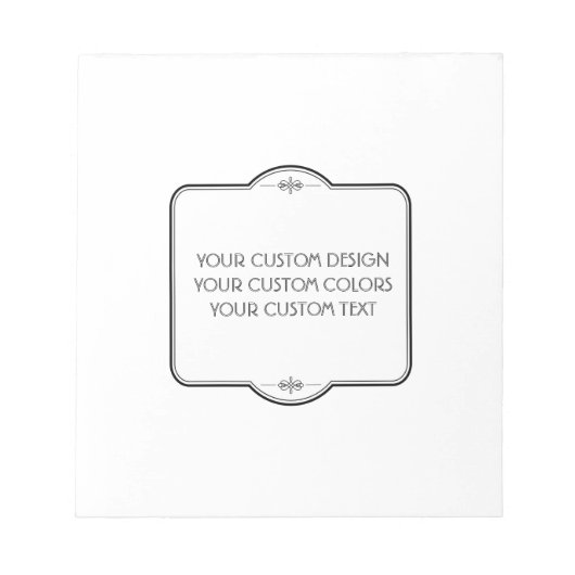 BLANGEN Sie Ihr Design hier - Notizblock (Vorderseite)