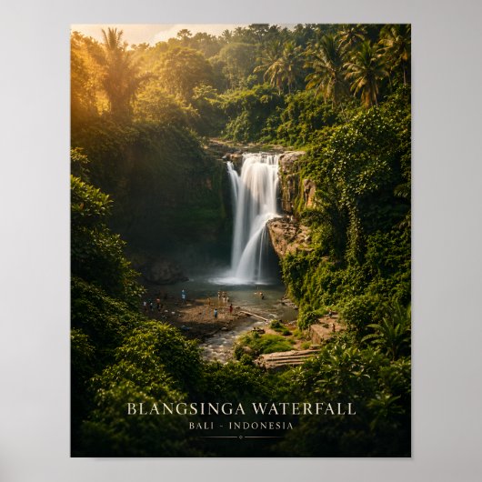Blangsinga Wasserfall Bali Poster (Vorne)