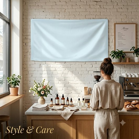 Blank 1.6'x3' Banner mit Hintergrundfarbe für Wass