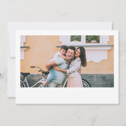 Blank 1 Foto Frame Template Feiertagskarte (Vorderseite)