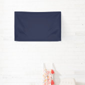 Blank 2.5'x4 Banner mit Navy Blue Background (InSitu)