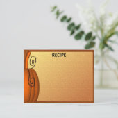 Blank #2-Karte für Herbst-Rezept Postkarte (Stehend Vorderseite)
