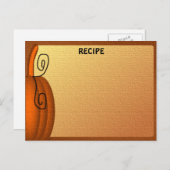 Blank #2-Karte für Herbst-Rezept Postkarte (Vorne/Hinten)