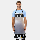 Blank 35 mm Filmrahmen oder Streifen auf weißem Hi Schürze (Getragen)