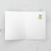 Blank 50th Birthday Cherry Blossom & Hummingbird Karte (Innenseite)