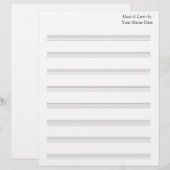 Blank 8 Stave Sheet Music (Vorne/Hinten)