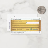 Blank Abundance Karo Gold Gesetz der Attraktion Mitteilungskarte (Vorderseite/Rückseite Beispiel)