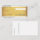 Blank Abundance Karo Gold Gesetz der Attraktion Mitteilungskarte (Vorne/Hinten)