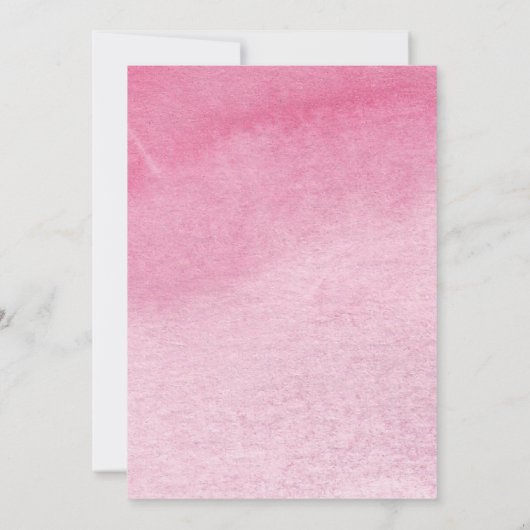 Blank Add your own Oh Baby Girl Ballon Eukalyptus Einladung (Rückseite)