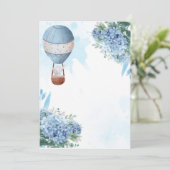 Blank addieren Sie Ihren eigenen Elephant-Heißluft Einladung (Stehend Vorderseite)