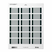 Blank-Adressenaufkleber für Black Watch Tartan Adressaufkleber (Vorne)