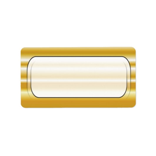 Blank-Adressetiketten für Gold-Hintergrund Adressaufkleber (Vorne)