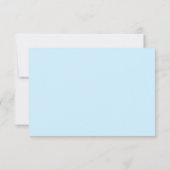 Blank All Occasion Blue Border Mitteilungskarte (Rückseite)