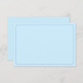 Blank All Occasion Blue Border Mitteilungskarte (Vorne/Hinten)