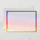 Blank All Occasion Bordered Watercolor Mitteilungskarte (Vorne/Hinten)