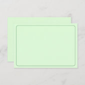Blank All Occasion Green Bordered Mitteilungskarte (Vorne/Hinten)