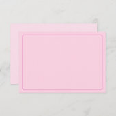 Blank All Occasion Pink Border Mitteilungskarte (Vorne/Hinten)