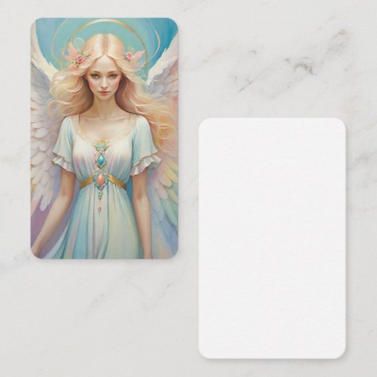 Blank Angel Oracle Messages Cards Visitenkarte (Vorne/Hinten)
