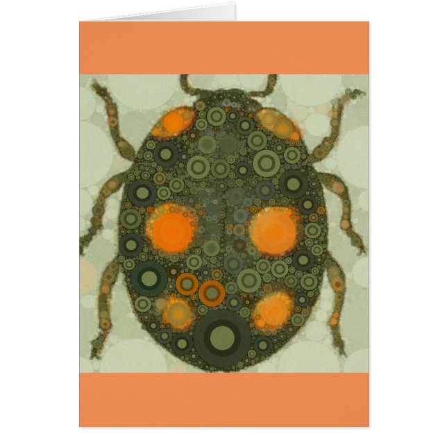Blank angepasste Scarab-Käfer-Insektenkunst (Vorne)