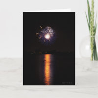 Blank anpassbare Fireworks 12 Grußkarte