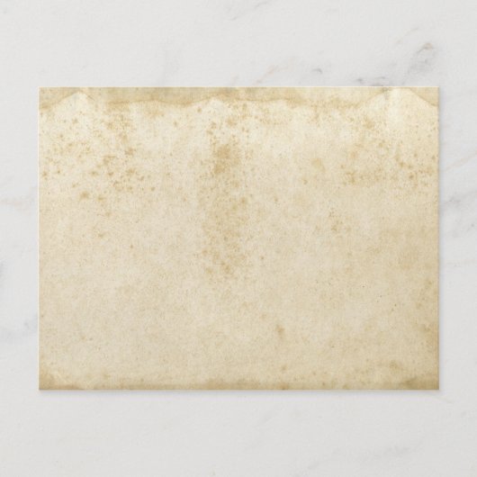 Blank antikes, festgehaltenes Papier Postkarte (Vorderseite)