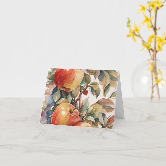 Blank Apple Karte (Gelbe Blume)