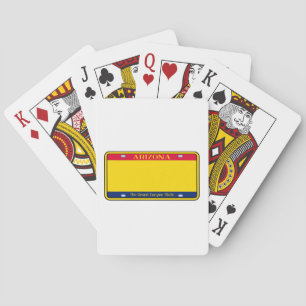 Blank Arizona Staat Lizenzplatte Spielkarten