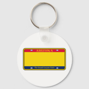 Blank-Arizona-Staat-Lizenzschild Schlüsselanhänger